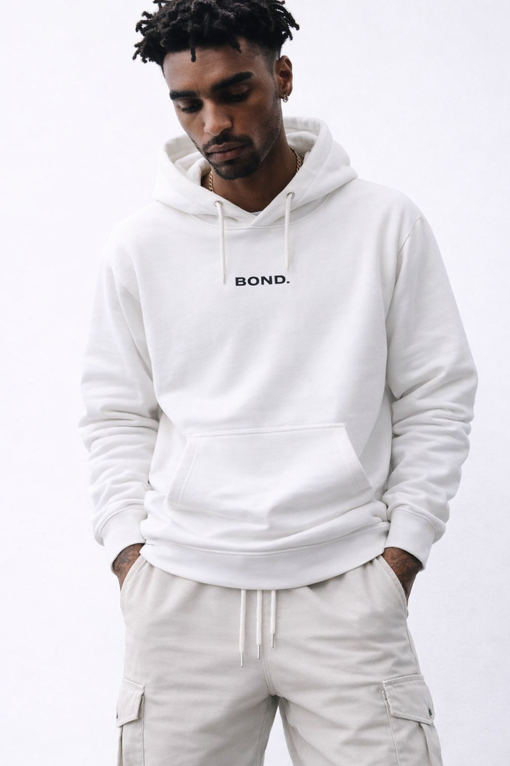 Bond White Hoodie